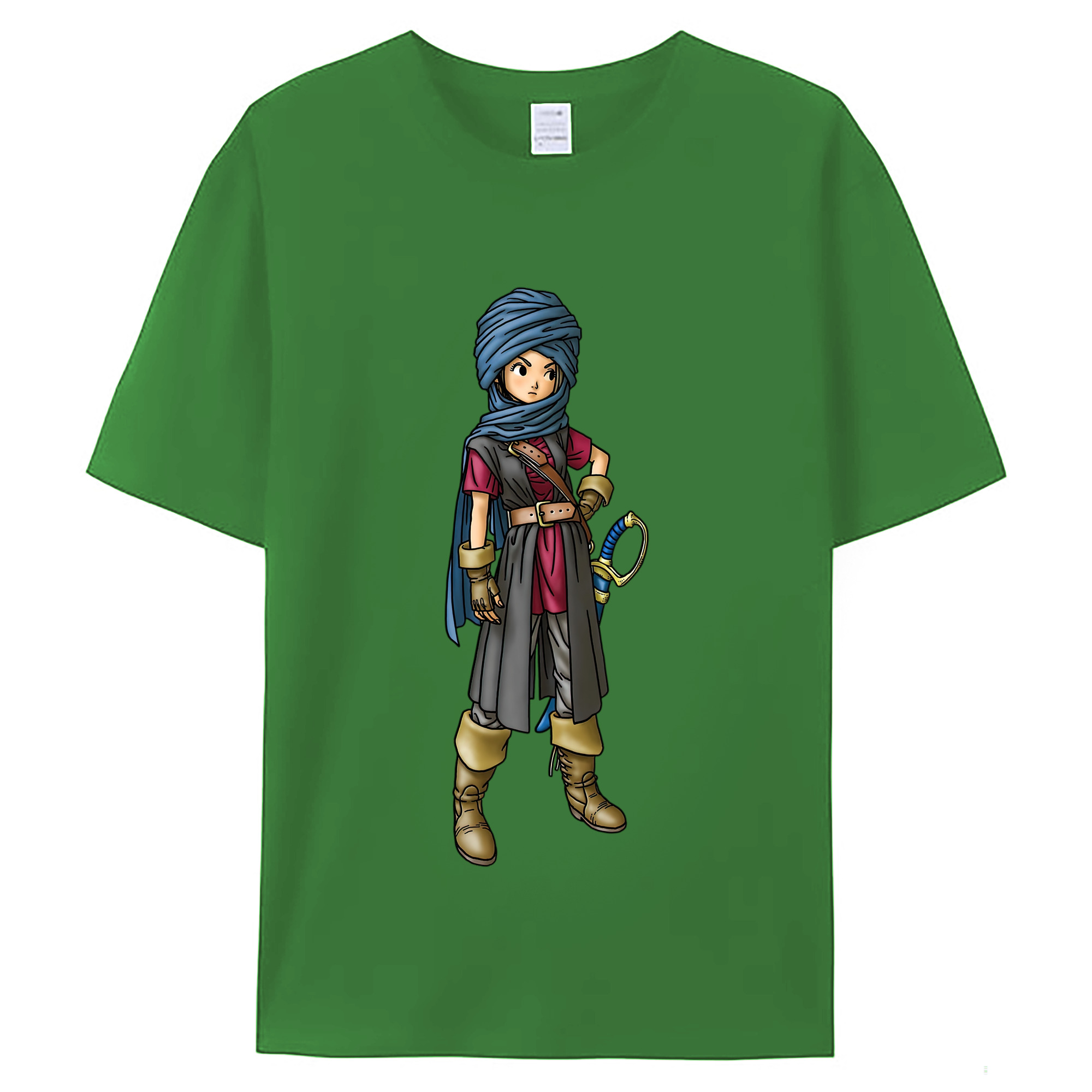 （画像用） ドラゴンクエスト Doragon Kuesuto Dragon Quest レディースカジュアルプリントTシャツ（綿100％）